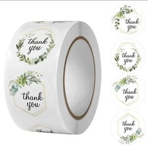 500pcs/set Thank You Round Sticker Seals